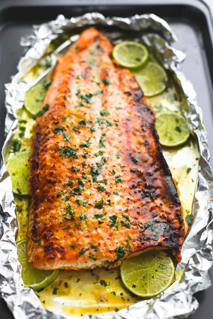 salmon, foil dinner, easy dinner, healthy dinner, healthy, honey lime salmon, dinner