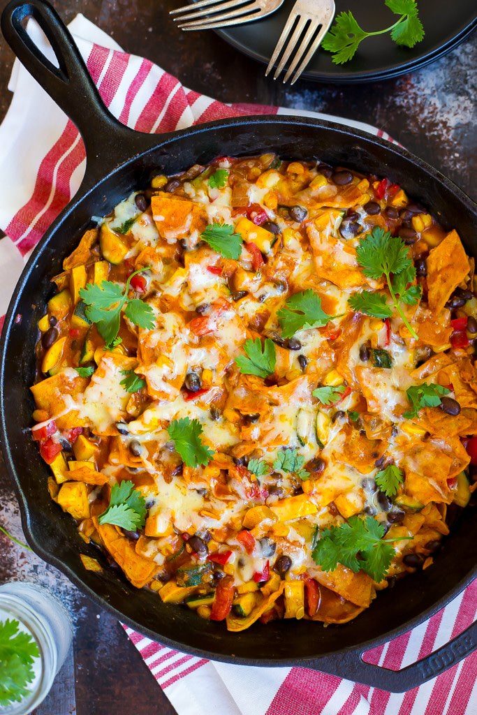 one pan, enchiladas, easy dinner, vegan, healthy dinner