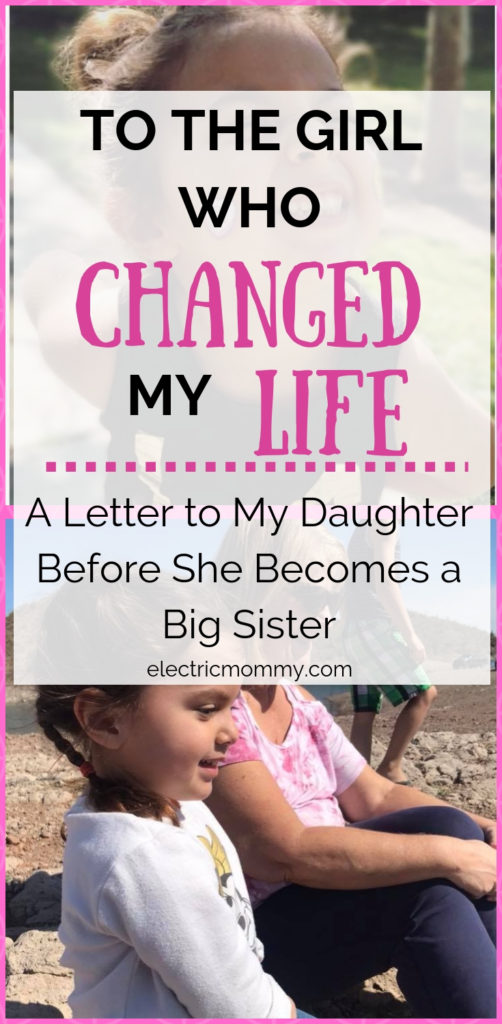 I never knew how much a person could change your life until I gave birth to my daughter. I will miss our time we had together but know that she will be the best big sister. | Open Letter to Daughter | Motherhood | Becoming a Big Sister | Preparing Toddler for Baby | Letter to Daughter #motherhood #girlmom #parenting #newbaby #bigsister