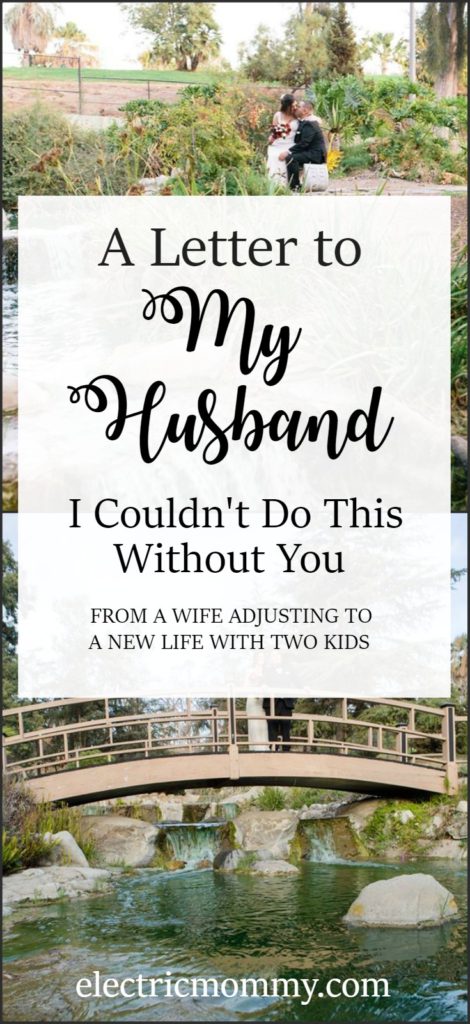 A Letter to My Husband, I Couldn't Do This Without You - Since we welcomed our second baby, our world has changed once again. This time has been tough on me and I wanted to stop and say how much I appreciate what you do. #newparents #lettertomyhusband #lettertohusbandfromwife #depression #postpartumdepression