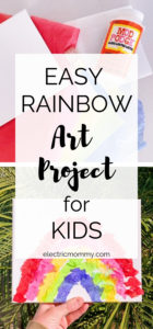 Easy Rainbow Art Project for Preschoolers - Electric Mommy