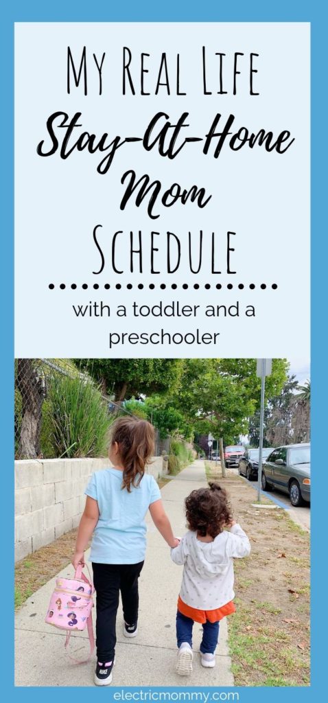 Balancing new schedules as my girls get older hasn't always been very easy for me but, it helps to have a routine to stick to as much as possible. Here's a peek into my day with a toddler and a preschooler. | Becoming a Stay at Home Mom | Advice for Stay at Home Moms | Stay at Home Mom Routine | Stay at Home Mom Schedule | Mom Articles #sahm #motherhood #momlife #momminainteasy #stayathomemom #momarticles