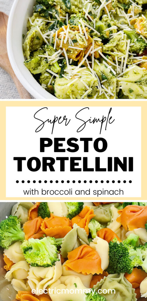 Pesto Tortellini | Tortellini Pasta Salad | Cold Tortellini | Tortellini with Broccoli | Pesto Tortellini Salad