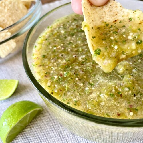 salsa verde, green salsa recipe, salsa verde recipe