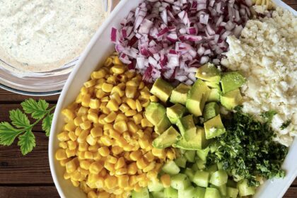 creamy cilantro lime pasta salad, easy pasta salad, summer pasta salad
