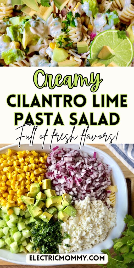 cilantro lime pasta salad, spring pasta salads, pasta salad recipes