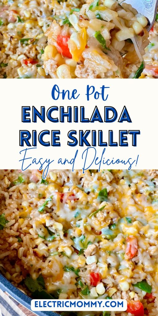 one pot rice skillet, mexican rice skillet, easy weeknight meals