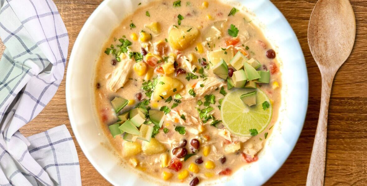 slow cooker soup recipes, chicken corn chowder