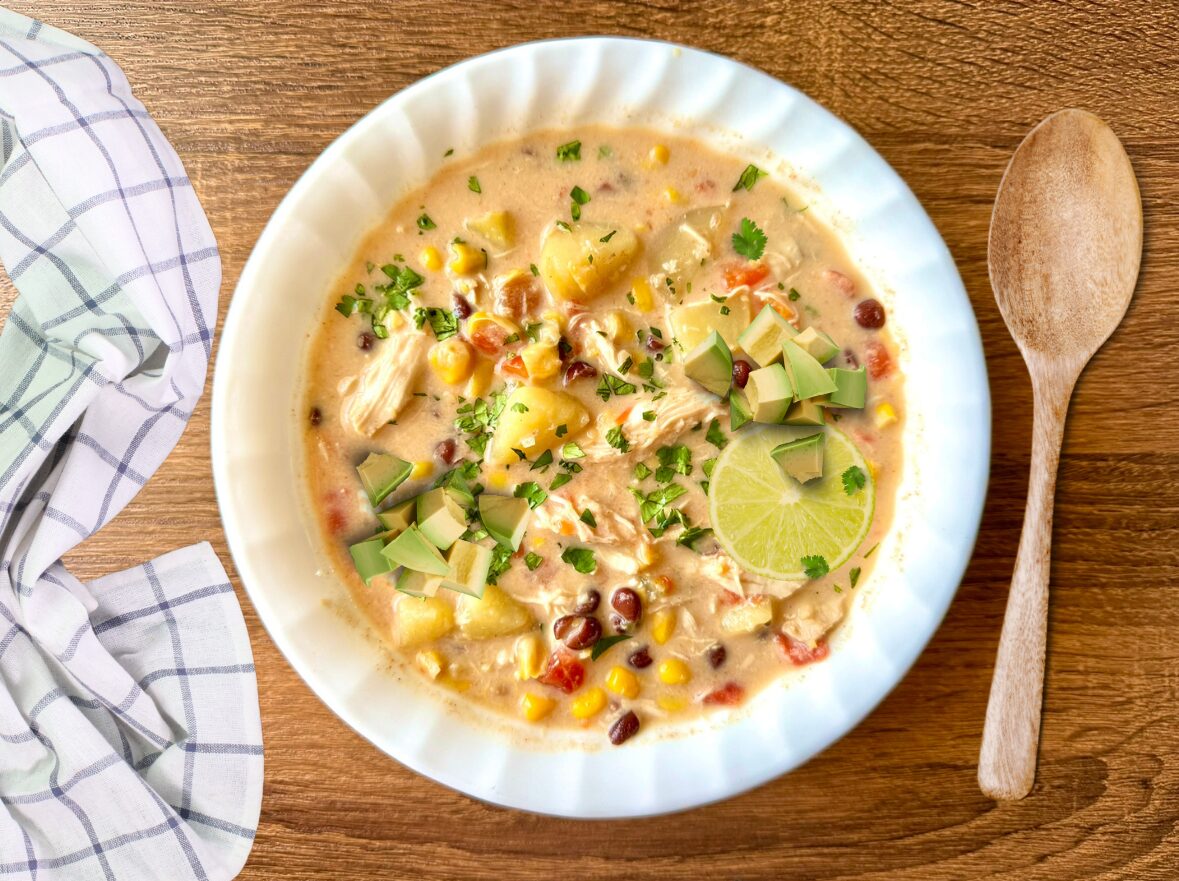 slow cooker soup recipes, chicken corn chowder
