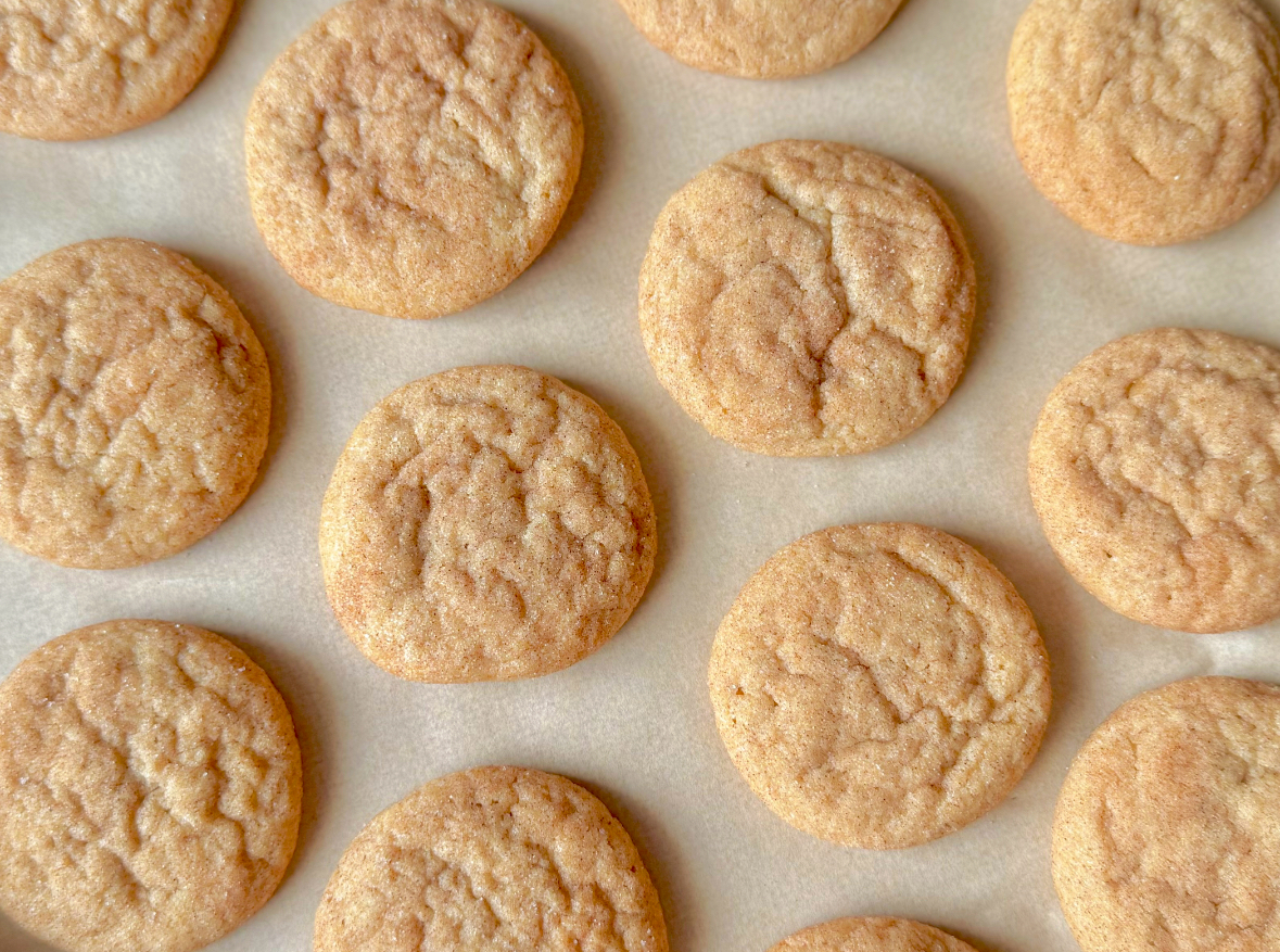 rows of churro cookies laying on a flat surface