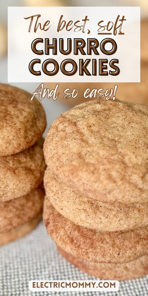 stack of churro cookies on table